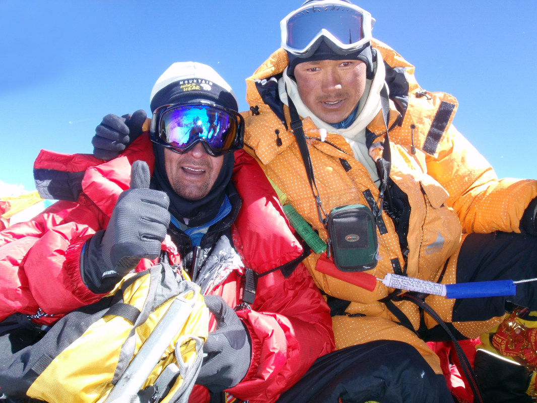 Tashi and I on the summit 5 21 09